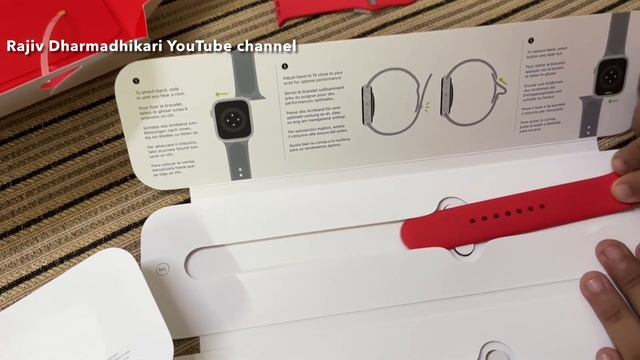 Apple Watch series 8 Red colour 45 mm unboxing video, Apple watch 8 Product Red with Red sports ban смотреть онлайн