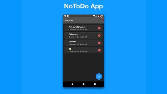 Flutter, Dart Android and iOS - Build a No-Todo App - Part 1 смотреть онлайн