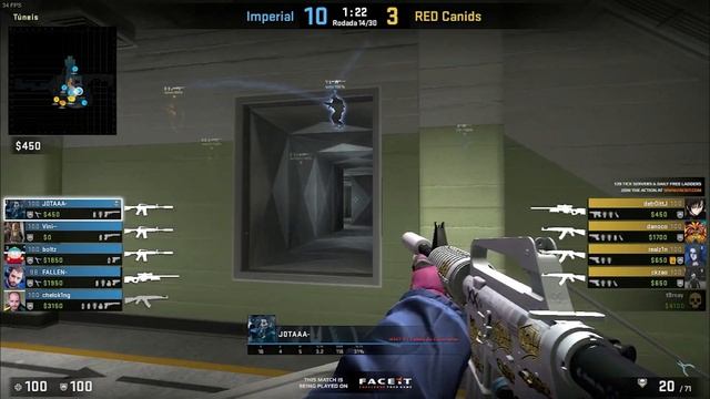 Pov csgo demo JOTA (32/10) Imperial vs RED Canids - Nuke (ESL Brazil Premiere 03/06/2023) смотреть онлайн