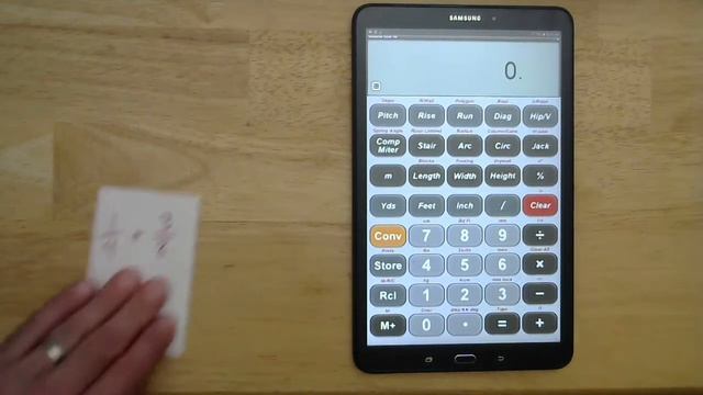 Construction calculator: entering fractions смотреть онлайн
