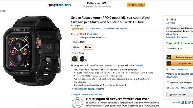 COVER SPIGEN per APPLE WATCH 4 e 5 смотреть онлайн