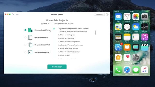 AnyFix : Réparer 300+ problèmes iPhone, iPad et iTunes (bloqué sur la pomme, écran noir... ) смотреть онлайн