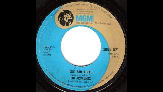 OSMONDS ONE BAD APPLE смотреть онлайн