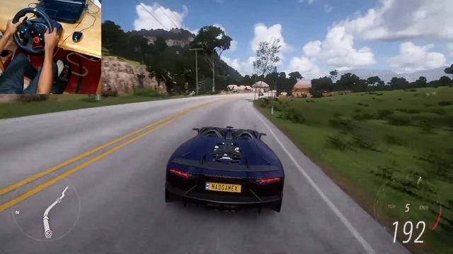 2012 Lamborghini Aventador J - Forza Horizon 5 | Logitech G29 смотреть онлайн