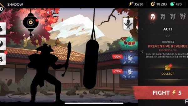 Shades: Shadow Fight Roguelike gameplay (iOS) | Act I - Chapter 4