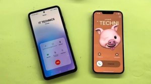 Samsung vs IPhone incoming Call Galaxy A51 vs IPhone 13/ Android 13 vs iOS 17