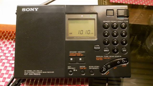 Sony ICF SW7600G desde LIMA, PERU - Radio Cielo en los 1,010 Khz смотреть онлайн