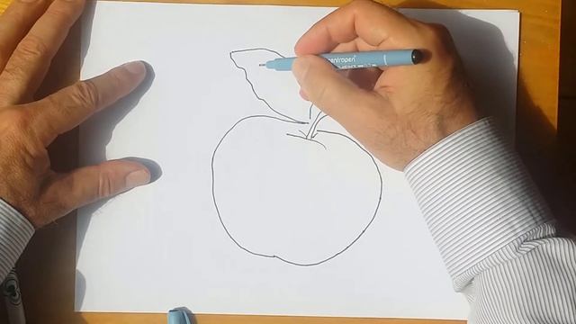 How to draw a beautiful red apple смотреть онлайн