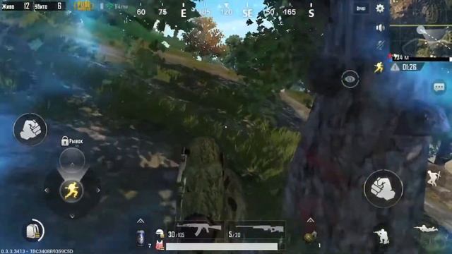 PUBG Mobile on IPhone 8 Plus. В погоне от зоны. #AWM #маскхалат. Top2. смотреть онлайн