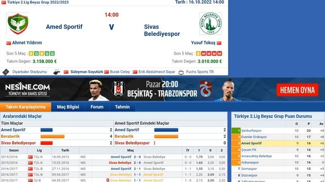 Amed Sportif - Sivas Belediyespor maçı ne zaman, hangi kanalda, saat kaçta? смотреть онлайн