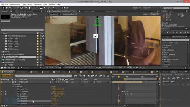 Hologram Effect in After Effects | Unlock Key Button in After Effects | Lesson 25/26 |Tamil Tutoria смотреть онлайн