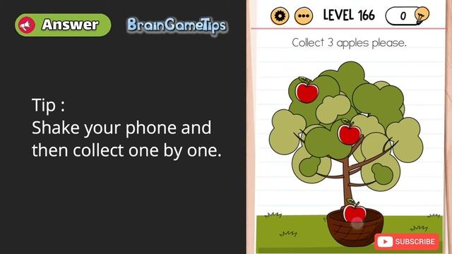Brain Test Level 166 Walkthrough