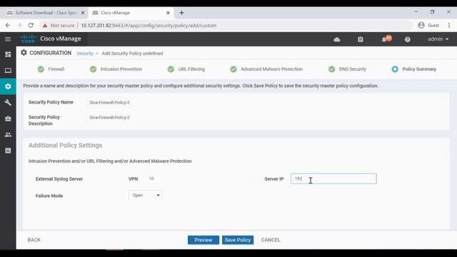 Cisco SDWAN - IPS Configuration Lab demo смотреть онлайн