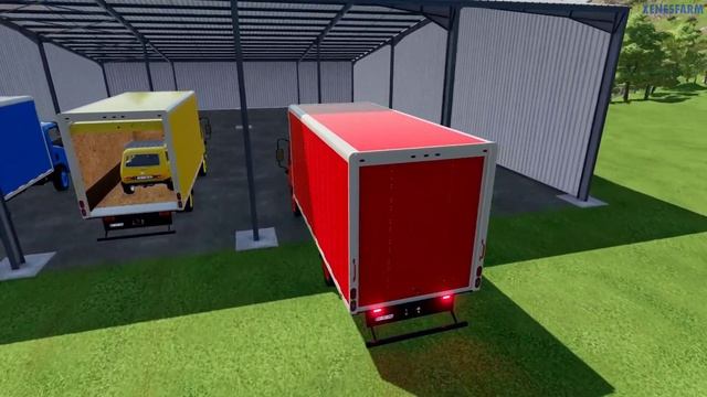 CARS OF COLOR! TRANSPORING JEEP 4X4 WITH COLORED LIZARD TRUCKS - Farming Simulator 22 смотреть онлайн