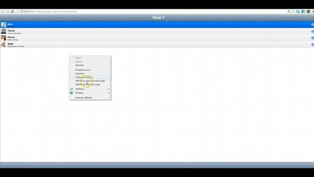 Wakanda Iphone web App List view navigation смотреть онлайн