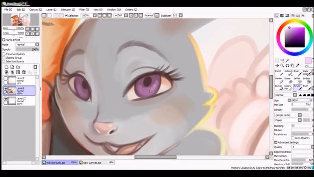 [Speed Paint Tool SAI] Zootopia: Mine Forever смотреть онлайн
