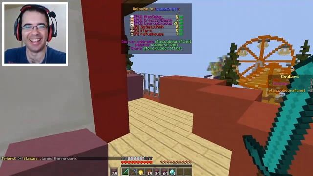 BÖYLE KOMİK BİR MAÇ İZLEMEDİNİZ (Hem Bol Kill Hem Komedi) | Minecraft Egg Wars смотреть онлайн