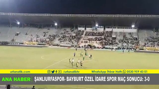 Şanlıurfaspor- Bayburt Özel İdare Spor Maç Sonucu: 3-0 смотреть онлайн