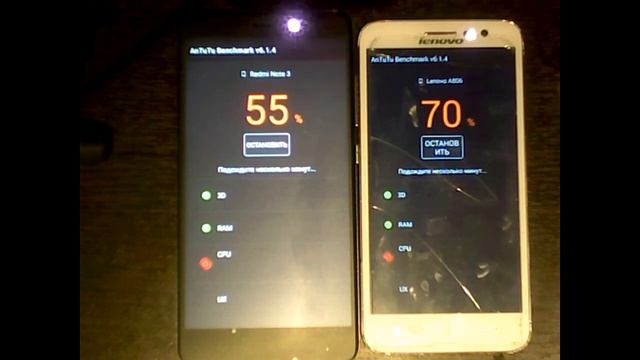 Xiaomi Redmi Note 3 Pro VS Lenovo A806 (Antutu Benchmark v6.1.4) смотреть онлайн