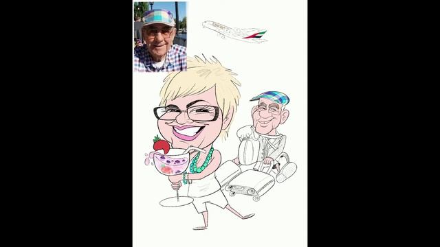 Couple Caricature Drawn with Procreate on iPad Pro using an Apple Pencil смотреть онлайн
