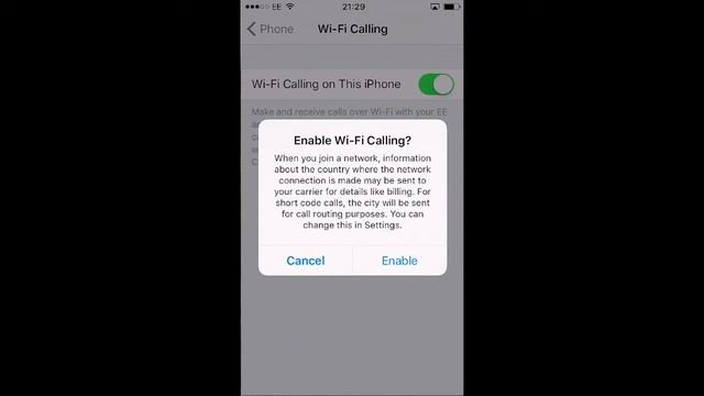 How to Enable WiFi calling on an iPhone using EE смотреть онлайн