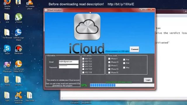 Tutorial - How to Unlock iCloud [Bypass iCloud] Disable Find My iPhone [iOS 7.1.1 and 8] смотреть онлайн