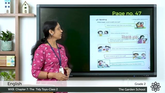 Grade 2 English WKB Chapter 7 Class 2 The Tidy Toys story Grammar смотреть онлайн