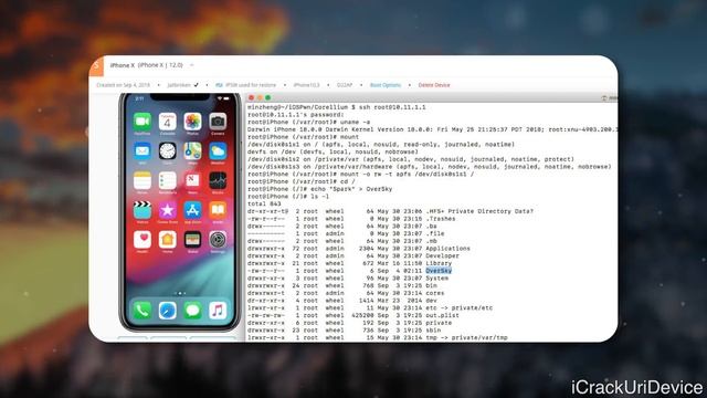 Jailbreak iOS 12 UnTethered DEMO! OverSky & iOS 12.0 Analysis смотреть онлайн