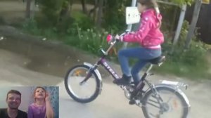 Мы ехали с папой на великах