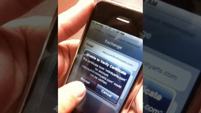 Setting Up iPhone with Infinity Arts Hosted MS Exchange E-mail Account смотреть онлайн