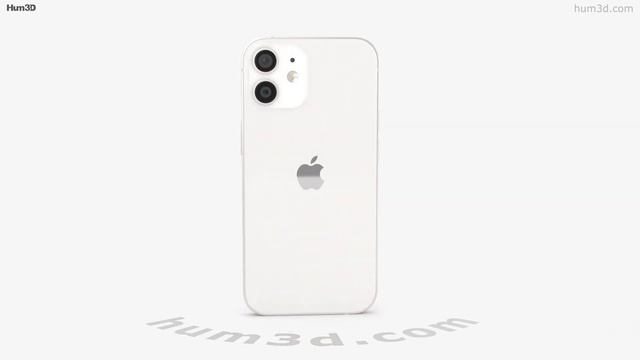 Apple iPhone 12 mini White 3D model by 3DModels.org смотреть онлайн