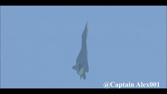 Sukhoi SU-57 Felon (PAK-FA) did a Pugachev's cobra at Domodedovo Intl. Airport. смотреть онлайн