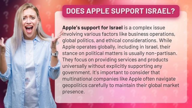 Does Apple support Israel? смотреть онлайн