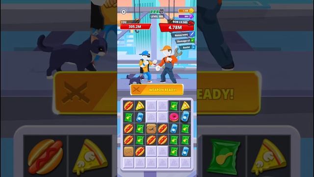 Match Hit Boss Fight / Match Hit Puzzle Fighter / Android iOS Gaming Walkthrough смотреть онлайн