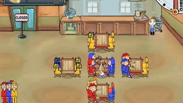 Diner Dash Expert Score 2-1, 2-2, 2-3, 2-4, 2-5 Tutorial Gameplay Exagear Android смотреть онлайн