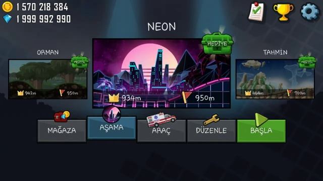 Ambulans Maşını İlə Neon Aşamasında ( Hill Climb Racing ) MOD смотреть онлайн