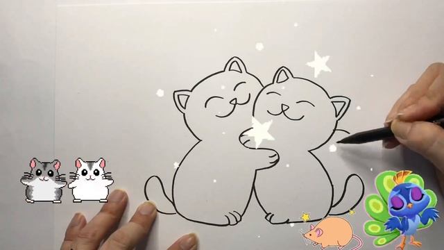 Bolalar uchun mushuk rasm chizish | How To Draw Cat | Best Friend Forever | рисуем кошку для детей смотреть онлайн