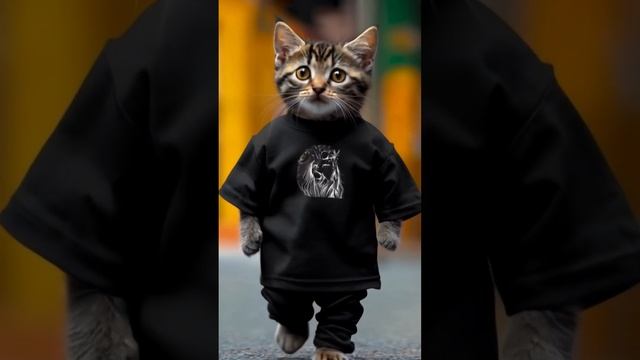 Cats in trendy t-shirts. #dreamyai, #cute, #сезонконтентаRUTUBE смотреть онлайн