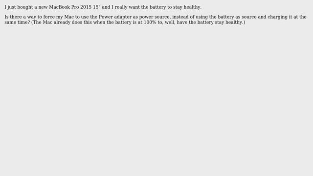 Apple: Force Mac to use Power Adapter as Power Source смотреть онлайн