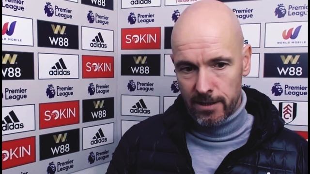 Eric Ten Hag post match interview after winning Fulham with 2 goals: Alejandro Garnacho, Erikson смотреть онлайн