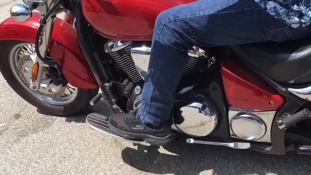 Candy Apple Red Kawasaki Vulcan 900 Motorcycle Cruiser Classic LT