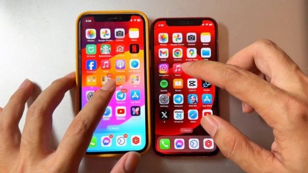 iPhone 12 mini iOS 17 vs iOS 16 SPEED TEST 🔥