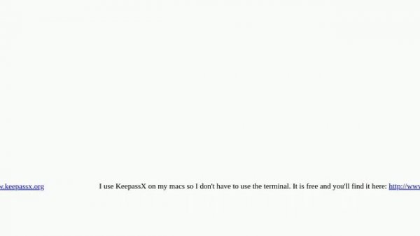 Install and open KeePass on Mac OS X