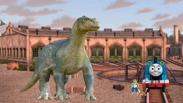 Thomas, Diego and Baby Jaguar meeting Aladar the Iguanadon смотреть онлайн