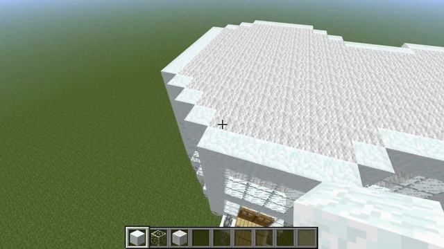 Minecraft Архитектура - Двухэтажный дом из снега [ 2/3 ] смотреть онлайн