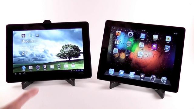Apple iPad 3 2012 vs Asus Transformer Pad TF300 comparison смотреть онлайн