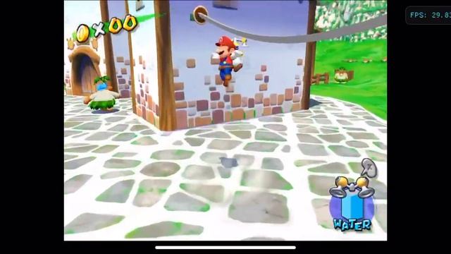 Dolphin iOS- Resolution Test #8 (Super Mario Sunshine) iPhone XR смотреть онлайн