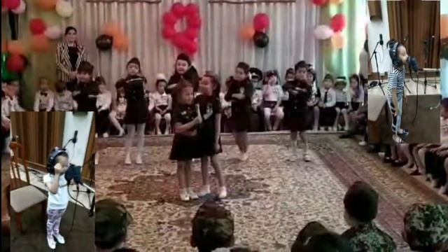 Две сестрички поют  Катюшу.Ташкент.