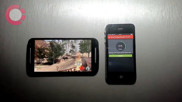Motorola Moto G2 vs IPhone 4S - DUELO ANTUTU BENCHMARK 🚀 смотреть онлайн