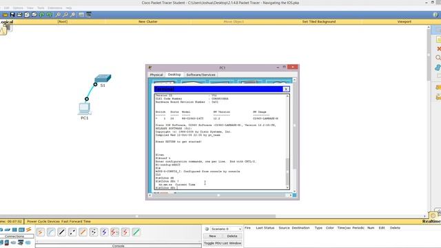 Packet Tracer 2.1.4.8--Set IOS Clock смотреть онлайн